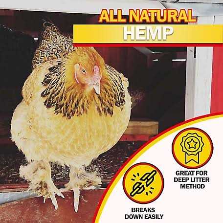 Hemp Bedding for Chicken Coop and Small Animal Litter V935