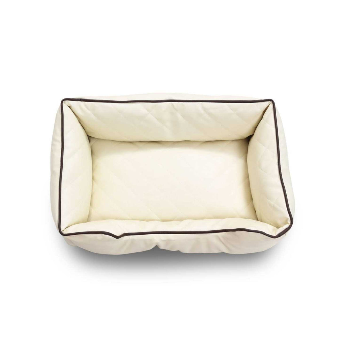 Faux Leather Rectangle Pet Bed E7601
