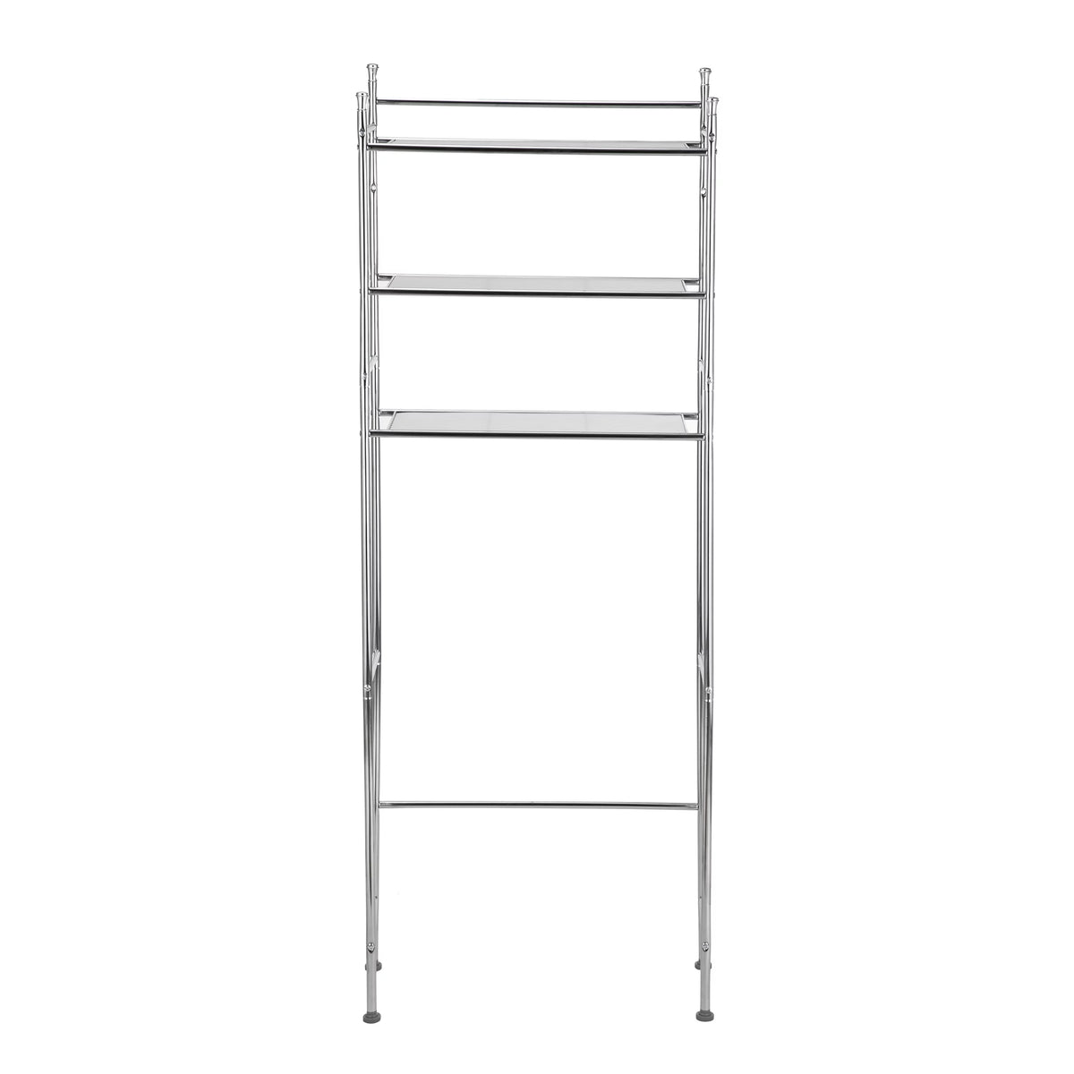 Over the Toilet Steel 3-Shelf Storage Unit Chrome A433