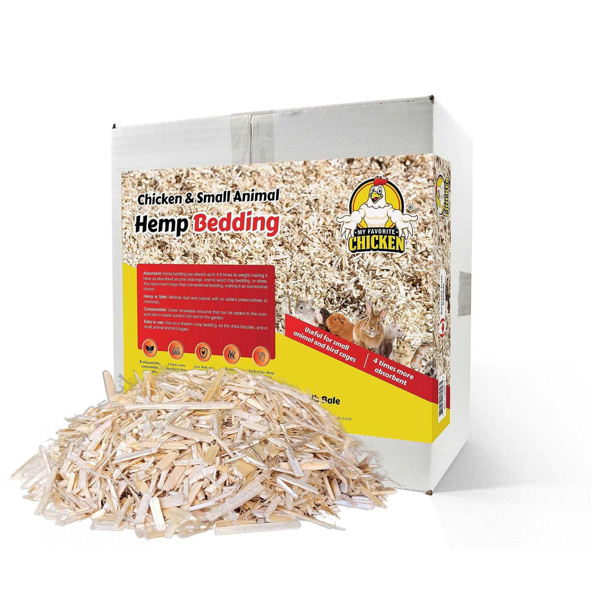Hemp Bedding for Chicken Coop and Small Animal Litter V935