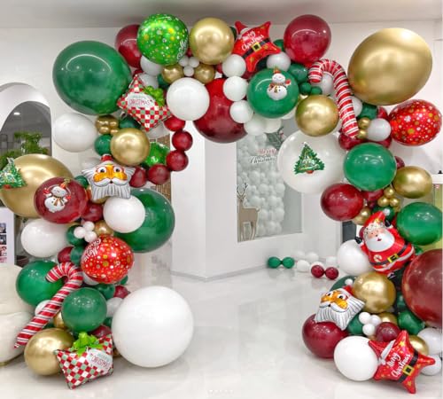 138PCS Christmas Balloon Garland Arch Kit G1426
