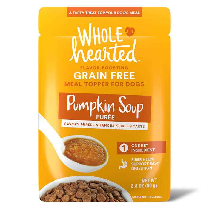 Pumpkin Soup Puree Dog Meal Topper Q989