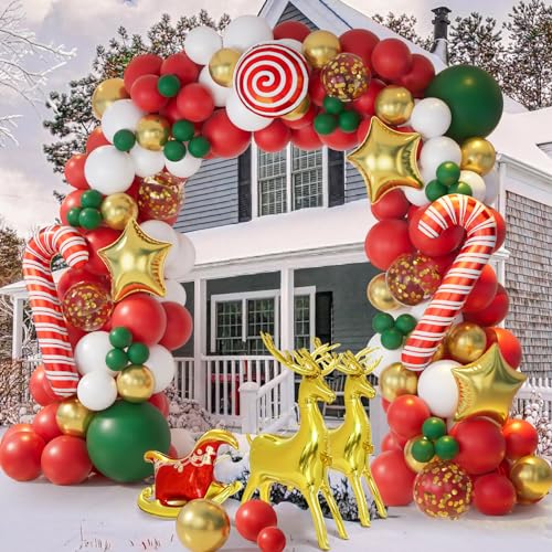 138PCS Christmas Balloon Garland Arch Kit G1426