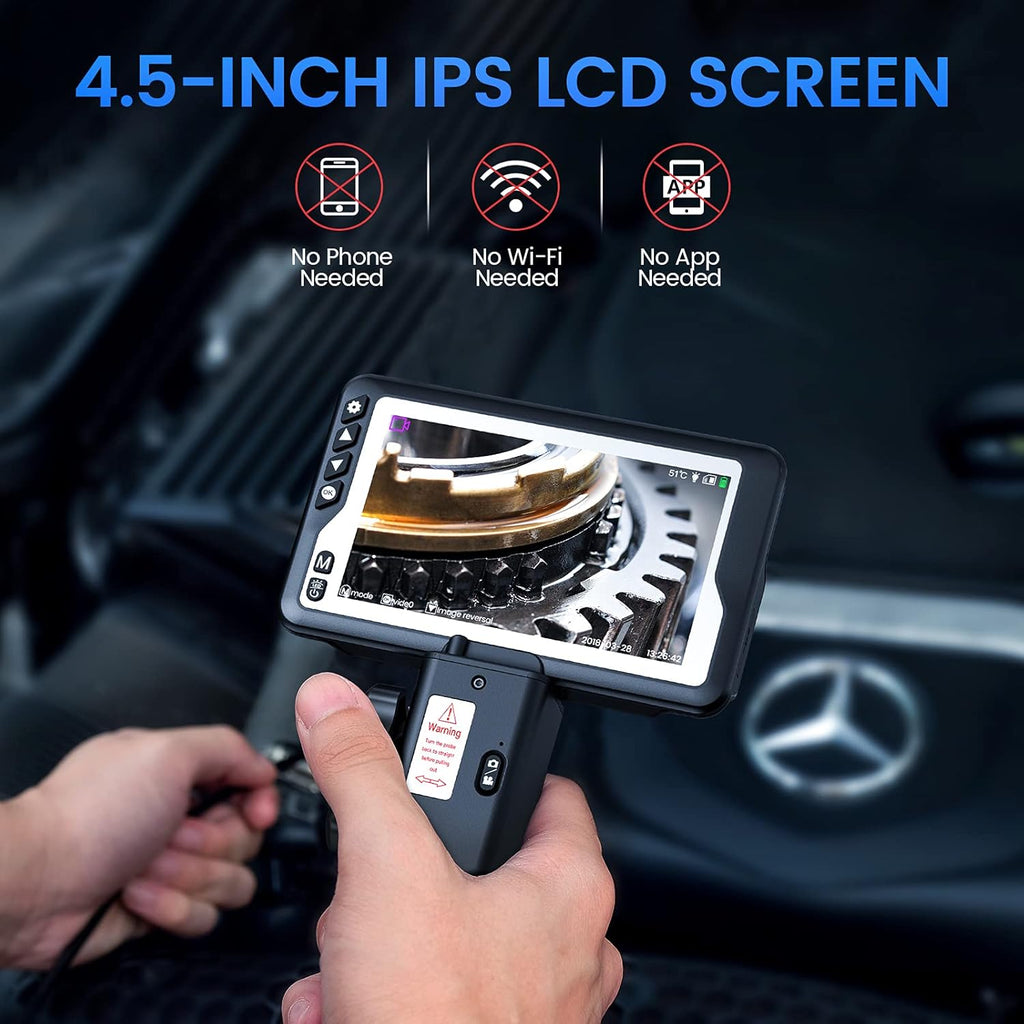 Articulating Borescope with 4.5inch LCD Monitor J1343
