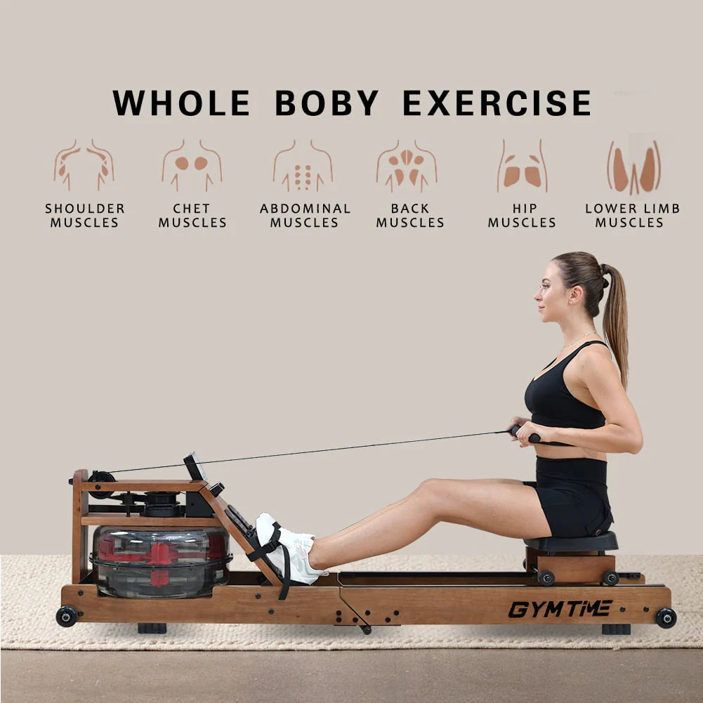 Water Rowing Machine with LCD Monitor W699501