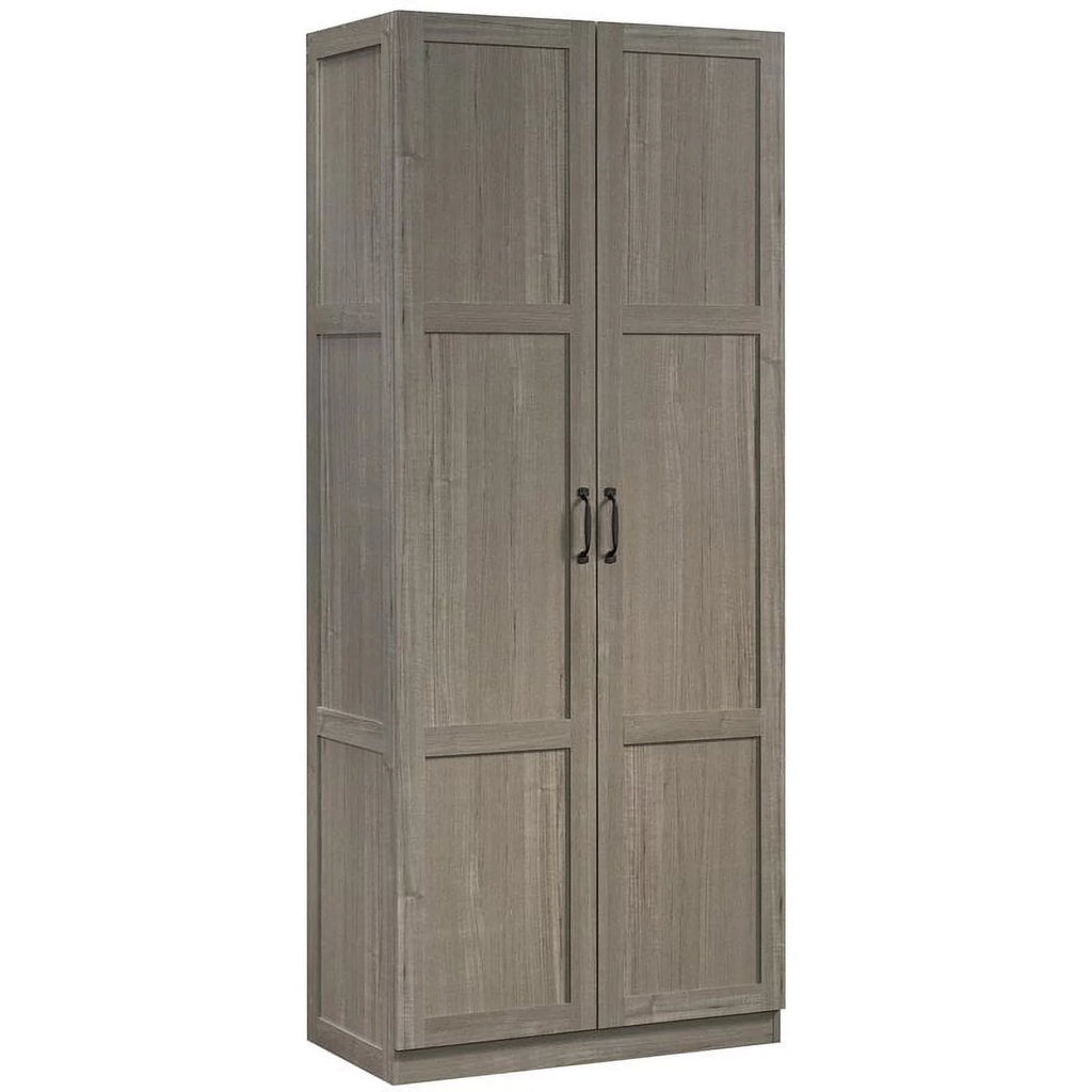 2-Door Modern Engineered Wood Storage Cabinet in Gray L1466