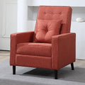 Push Back Recliner Chair Linen Dark Gray Z297968