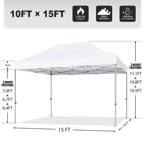 10'x20' Pop up Canopy Tent with Wheeled Bag K964085