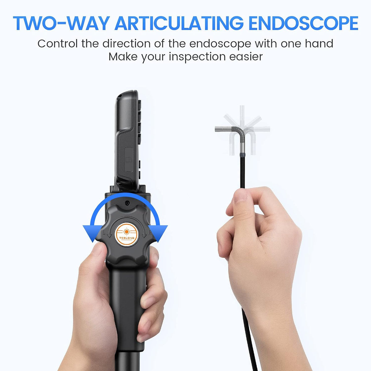 Articulating Borescope with 4.5inch LCD Monitor J1343