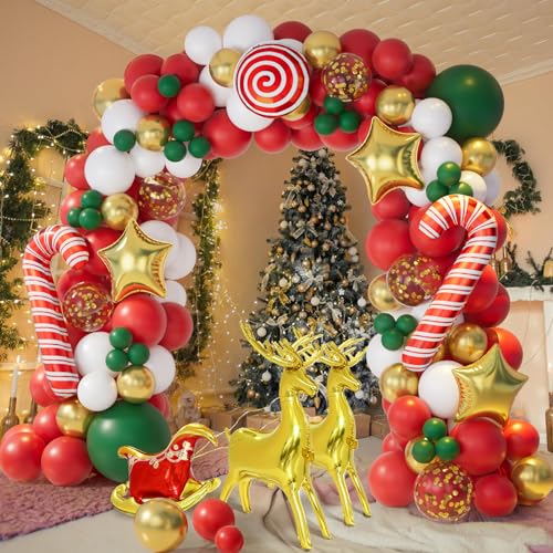 138PCS Christmas Balloon Garland Arch Kit G1426