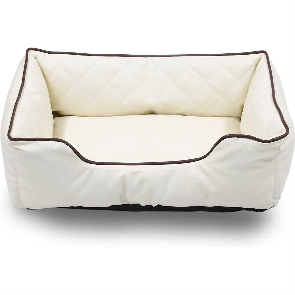 Faux Leather Rectangle Pet Bed E7601